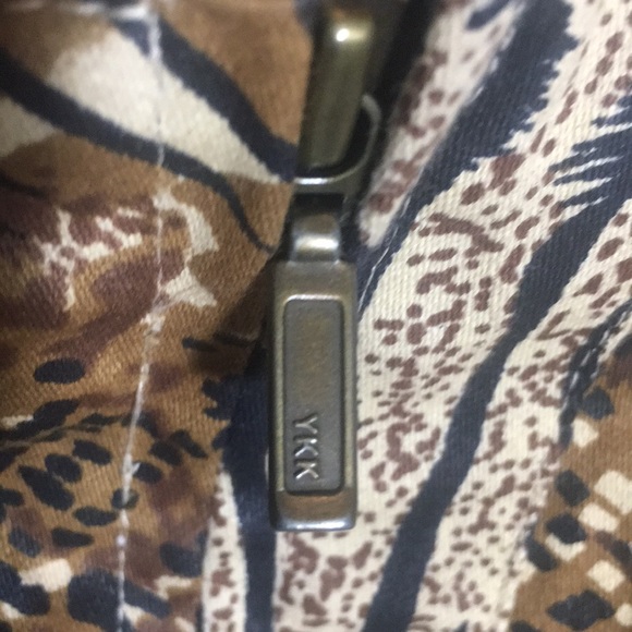 WESTBOUND WOMAN 100% Natural Cotton Animal Print Safari Style Zip Up Y2K Shacket - Picture 12 of 16